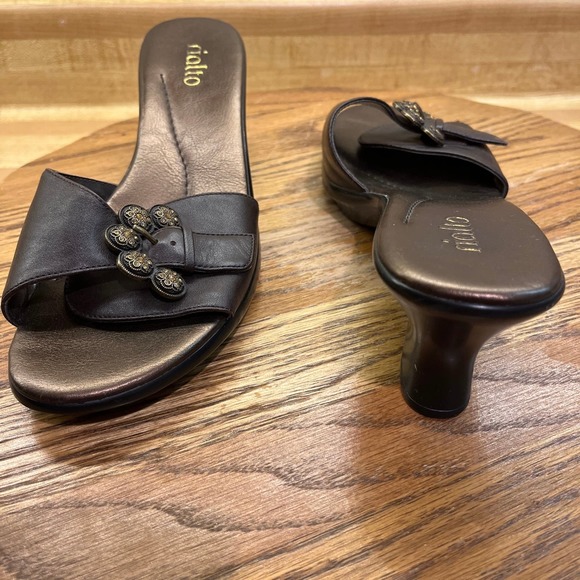 Rialto Brown Leather Starship Sandals SZ 9 - Picture 4 of 9